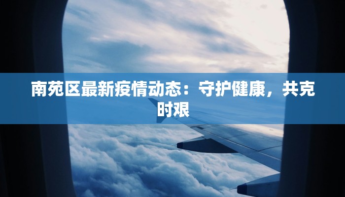 南苑区最新疫情动态：守护健康，共克时艰