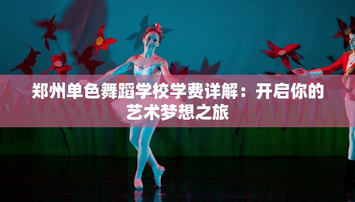 郑州单色舞蹈学校学费详解：开启你的艺术梦想之旅