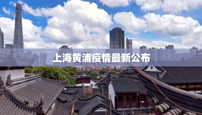 上海黄浦疫情最新公布 上海黄浦疫情最新公布